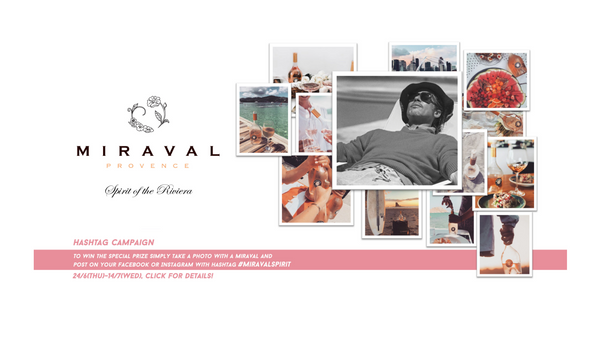 Miraval Spirit of the Riviera Hashtag Campaign